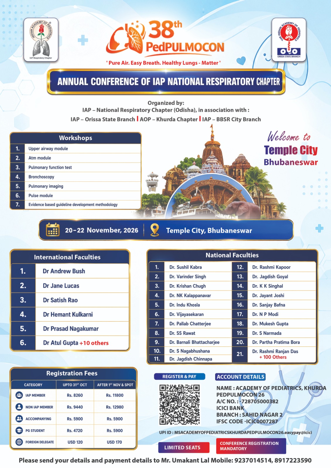 38th PedPULMOCON 2026 conference poster